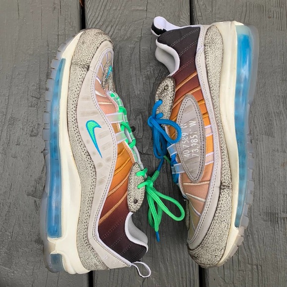Women's Nike Air Max 98 On Air NYC La Mezcla Sneakers Tennis Running Shoes 7.5 - Picture 3 of 9